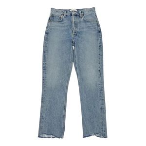 AGOLDE Riley High Rise Straight Crop Jeans - Zephyr